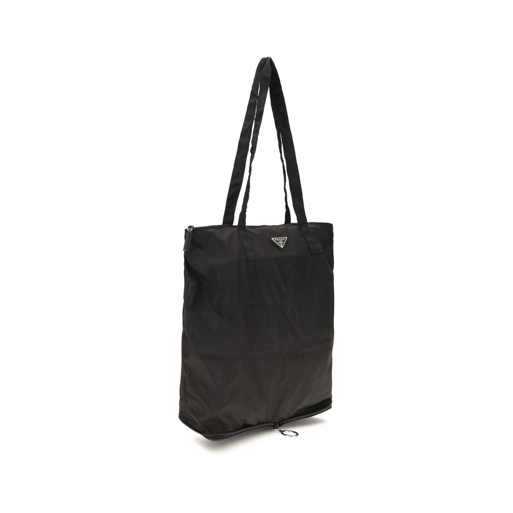Prada Schultertasche aus schwarzem Kalbsleder Bos Taurus