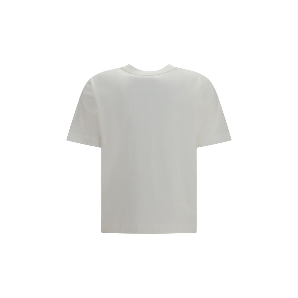 T-shirt blanc en coton de la marque Burberry, parfait pour un style élégant et décontracté.