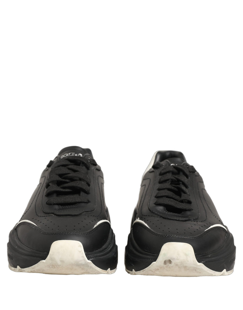 Chaussures sneakers basses Dolce & Gabbana Daymaster en noir et blanc, style décontracté pour homme.