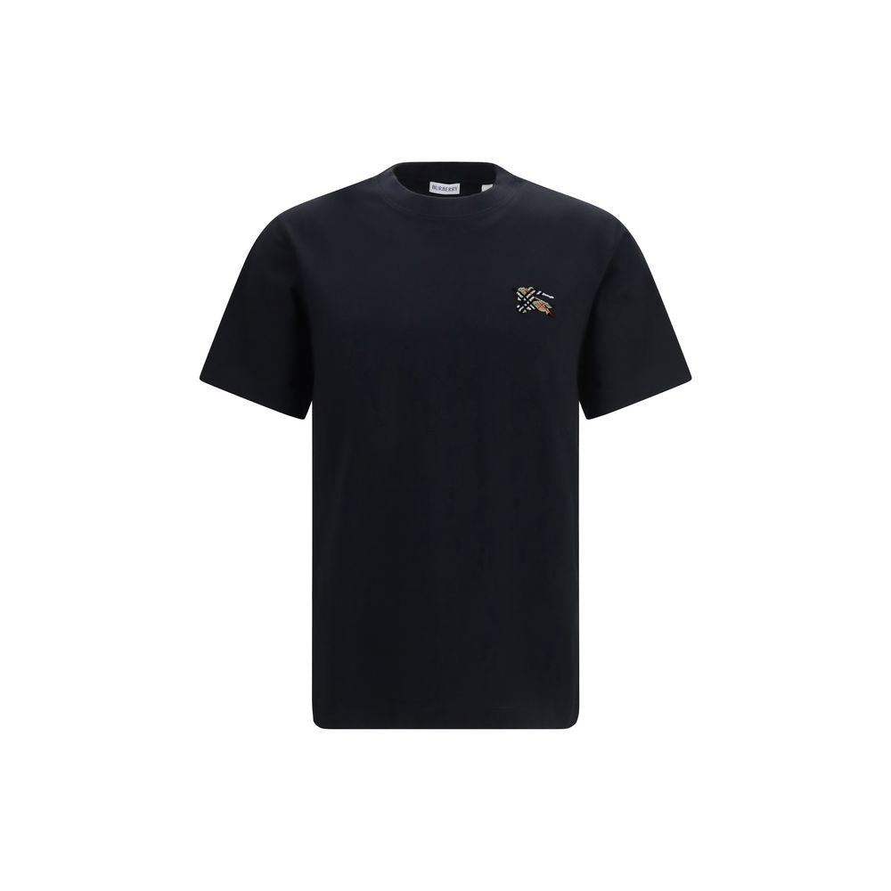 Burberry T-Shirt aus schwarzer Baumwolle