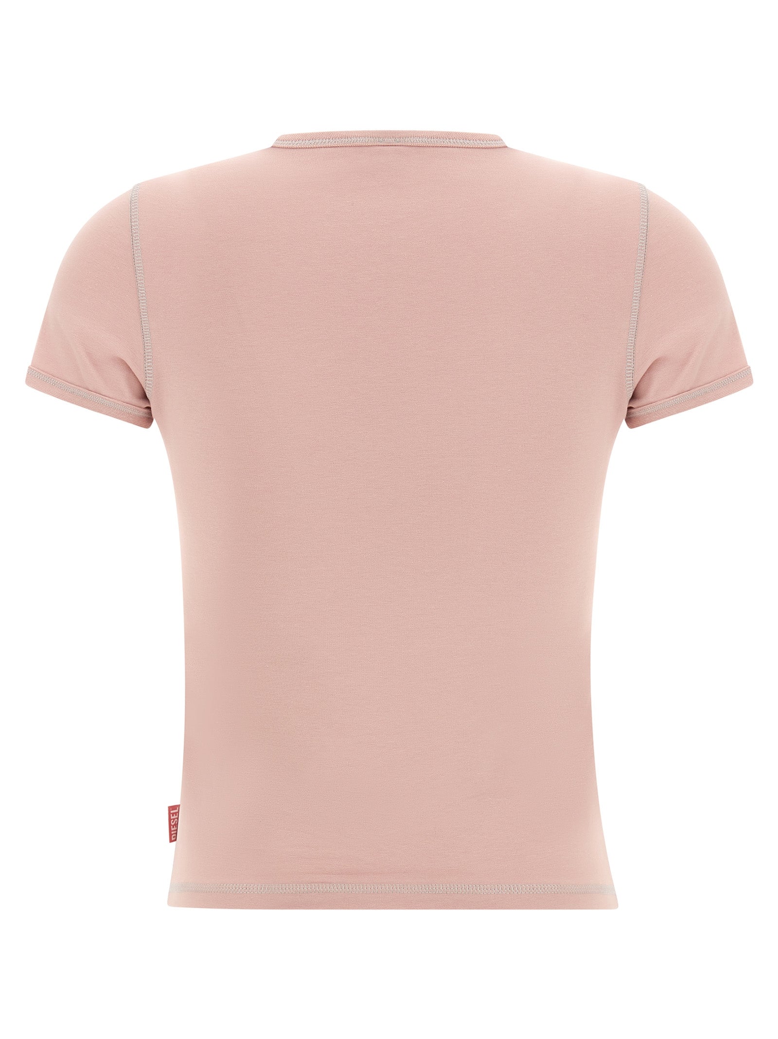 T-shirt en coton multicolore de marque Diesel, coupe classique, affichant un design coloré et moderne.