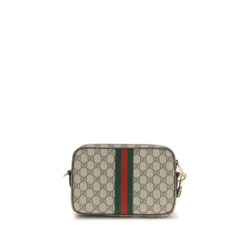 Sac à épaule en polyéthylène multicolore Gucci, avec poignées et logo Gucci visible, pour un style tendance et moderne.