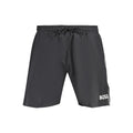 Shorts pour homme Hugo Boss Nero en polyester, style décontracté avec ceinture et poches visibles.