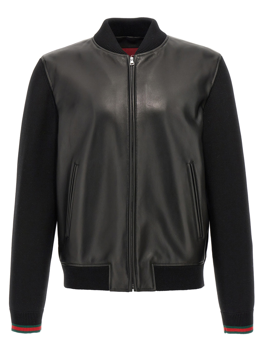Gucci Black Lamb Leather Leather Jacket