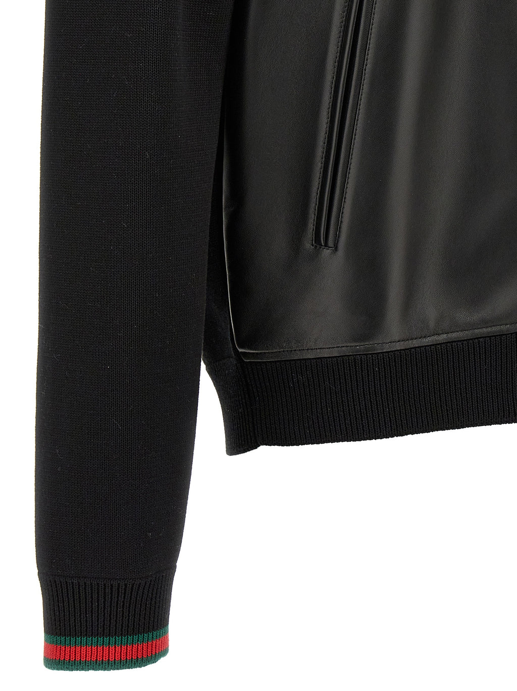 Gucci Black Lamb Leather Leather Jacket