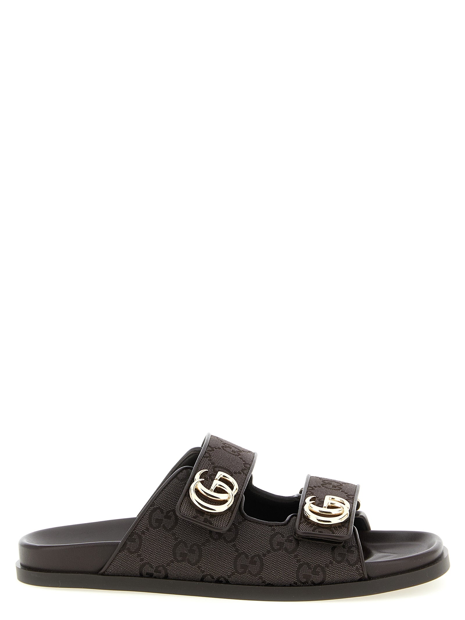 Gucci Braune Baumwoll-Slides