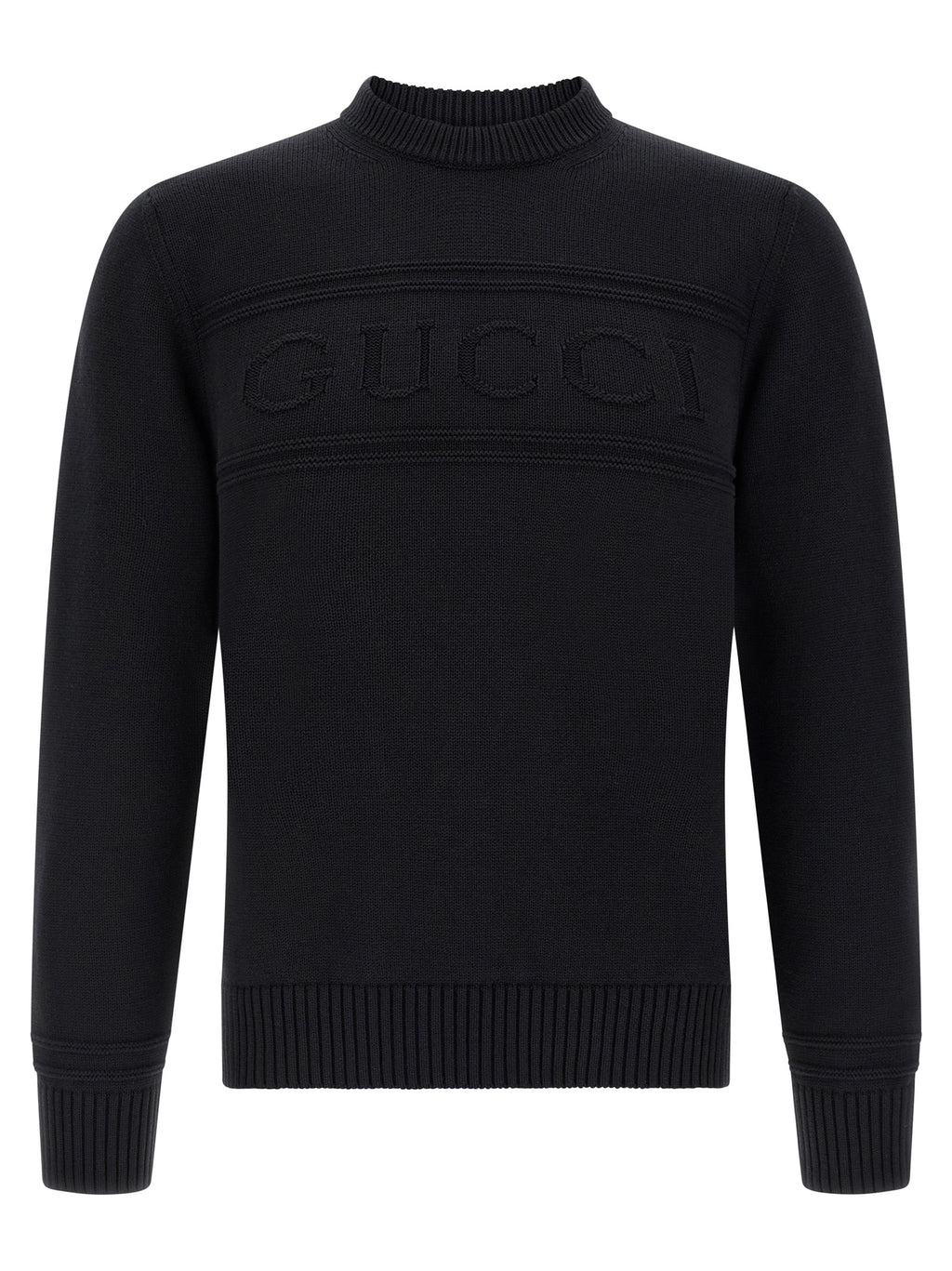 Gucci Schwarze Baumwollstrickjacke
