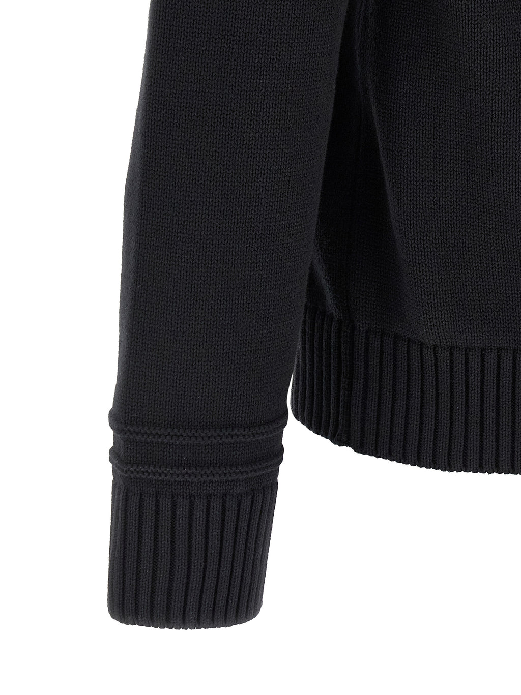 Gucci Schwarze Baumwollstrickjacke