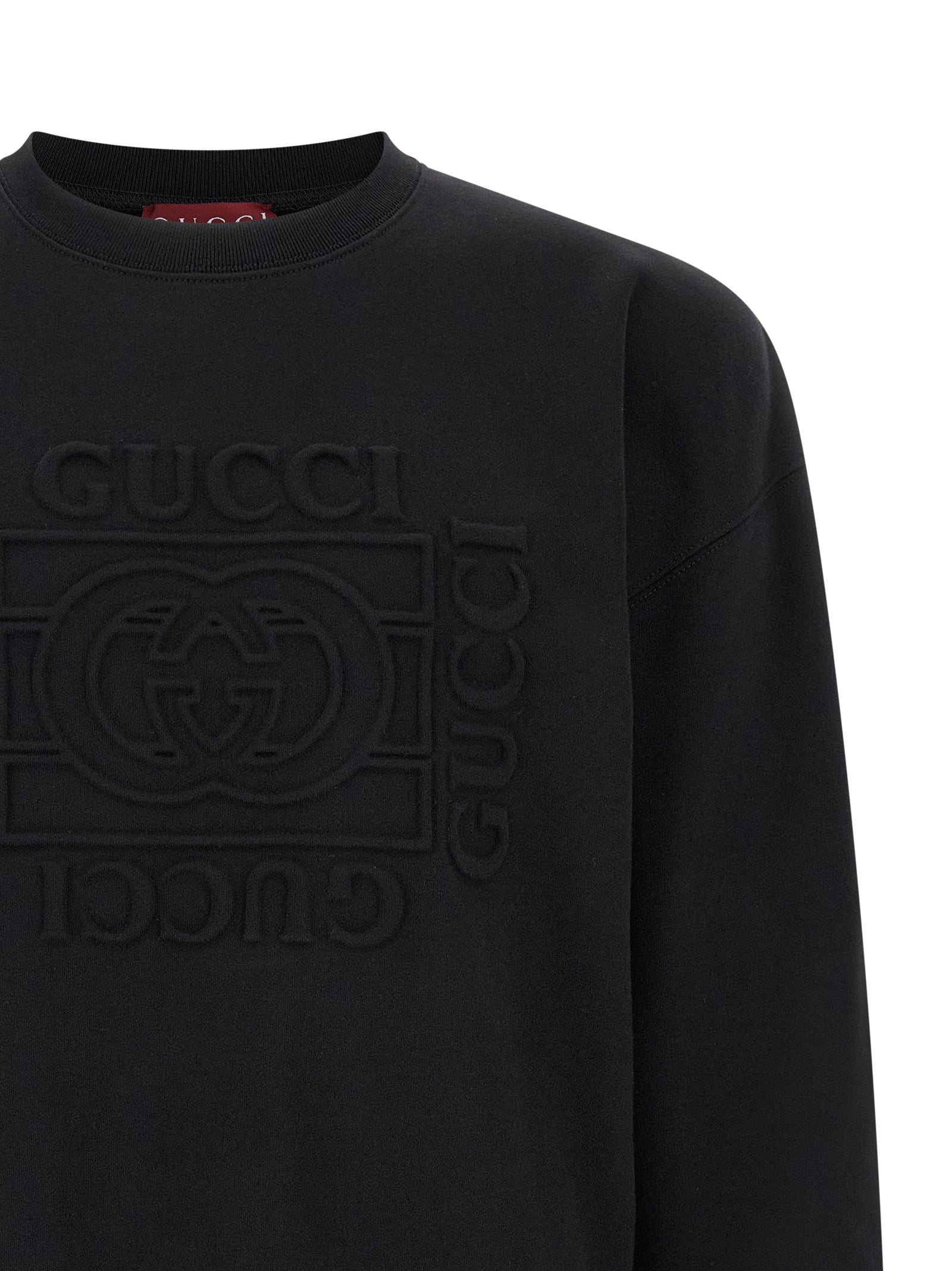 Gucci Sweatshirt aus schwarzer Baumwolle