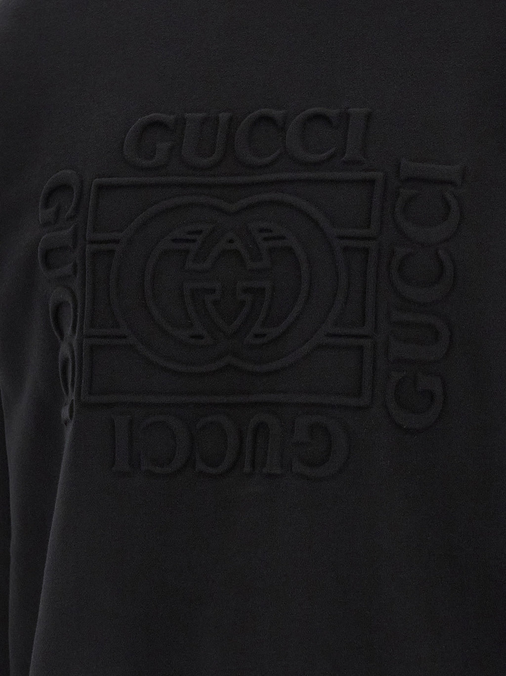 Gucci Sweatshirt aus schwarzer Baumwolle