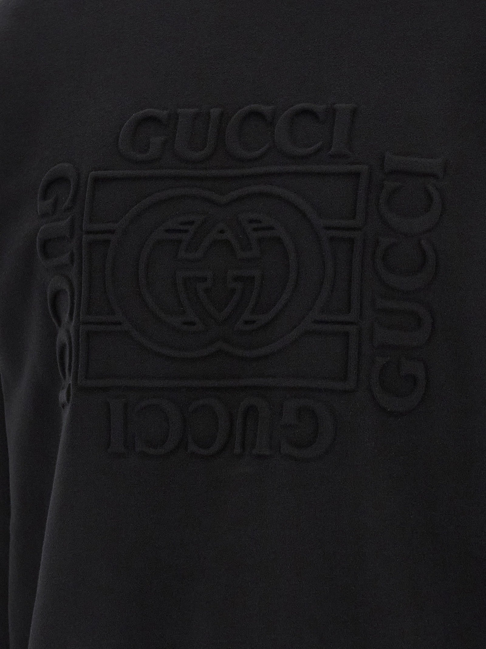 Gucci Sweatshirt aus schwarzer Baumwolle