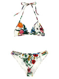 Bikini blanc en polyamide de Gucci, avec design élégant et détails modernes, parfait pour la plage ou la piscine.