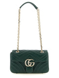 Sac à épaule Gucci en cuir d'agneau bicolore, élégant et sophistiqué avec poignées réglables et détails raffinés.