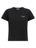 T-shirt en coton bicolore Givenchy, style décontracté avec logo, porté par un mannequin.