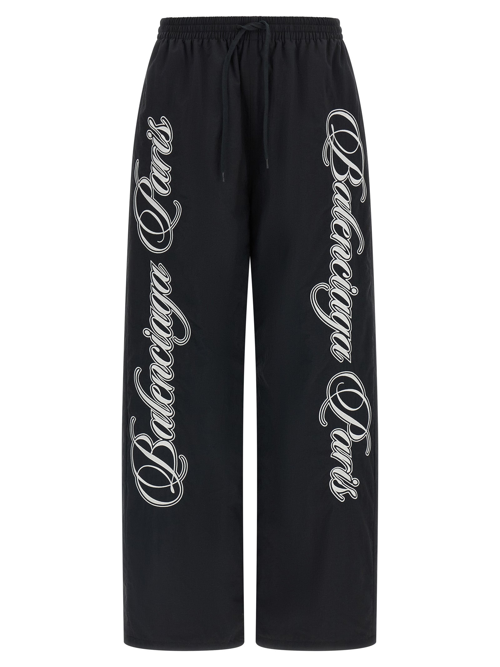 Pantalon athlétique multicolore en polyamide de Balenciaga, style moderne et confortable, visible sur un mannequin.