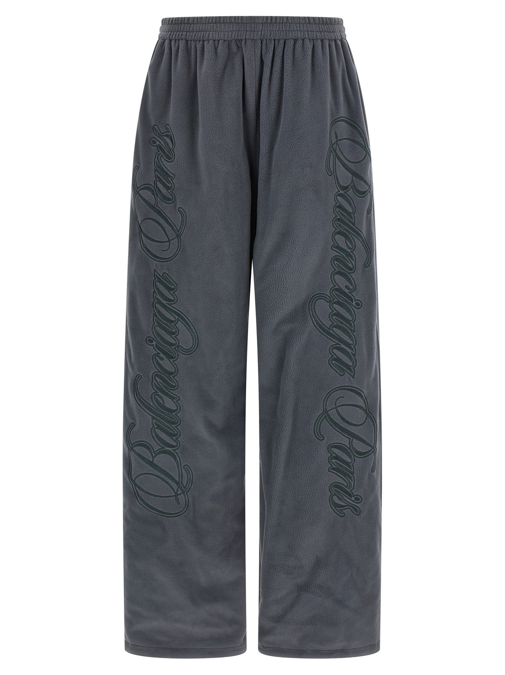 Pantalon sportif multicolore en polyamide de Balenciaga, coupe décontractée avec détails colorés et logo de la marque visible.