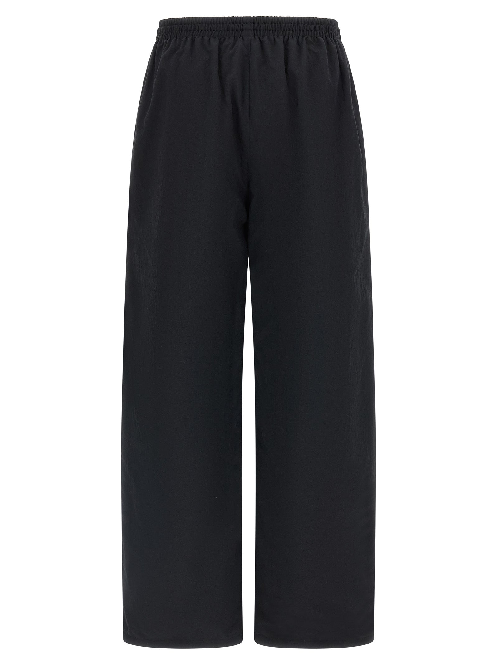 Pantalon de sport multicolore en polyamide Balenciaga, style athlétique avec coupe moderne, vue de face.