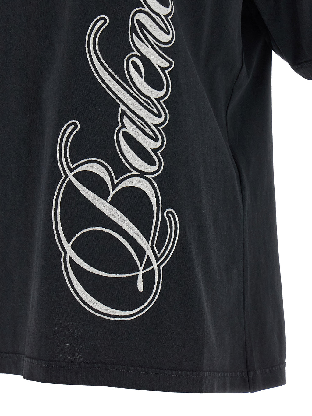 Balenciaga Black Cotton T-Shirt