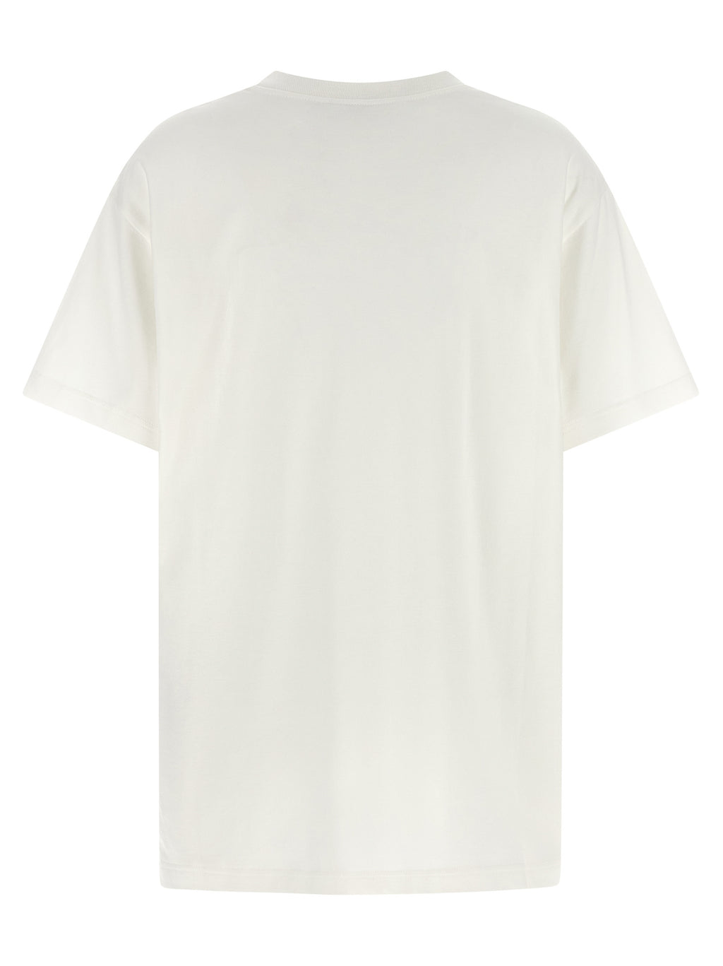 T-shirt blanc en coton de Gucci, vêtement décontracté avec logo Gucci visible sur le devant.