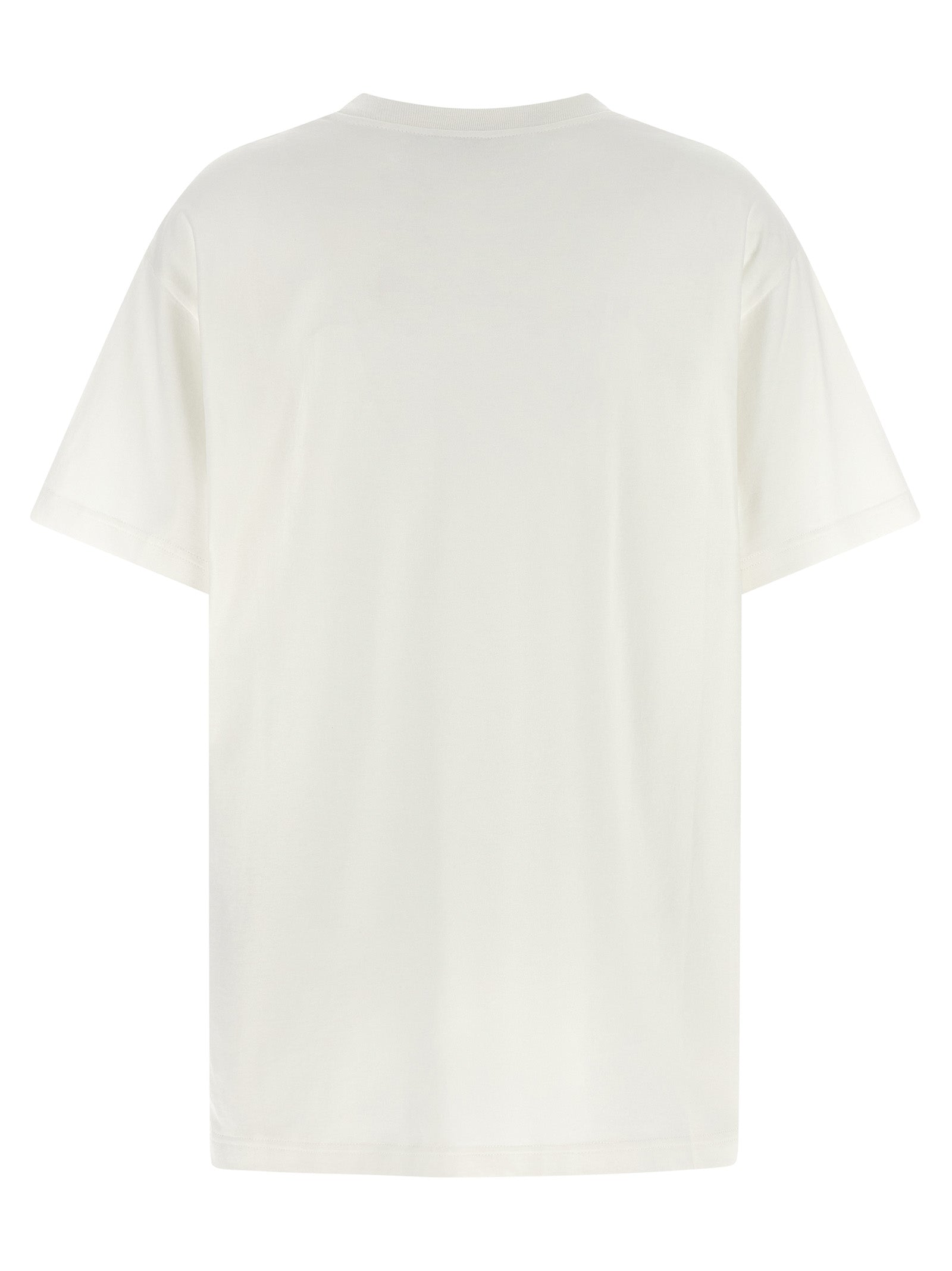 T-shirt blanc en coton de Gucci, vêtement décontracté avec logo Gucci visible sur le devant.