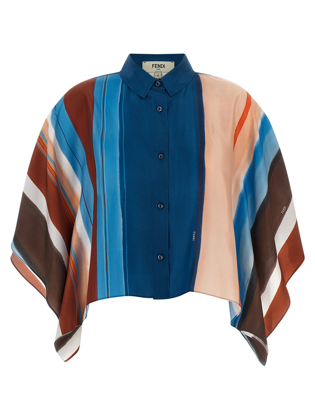 Fendi Seidenbluse in Multicolor