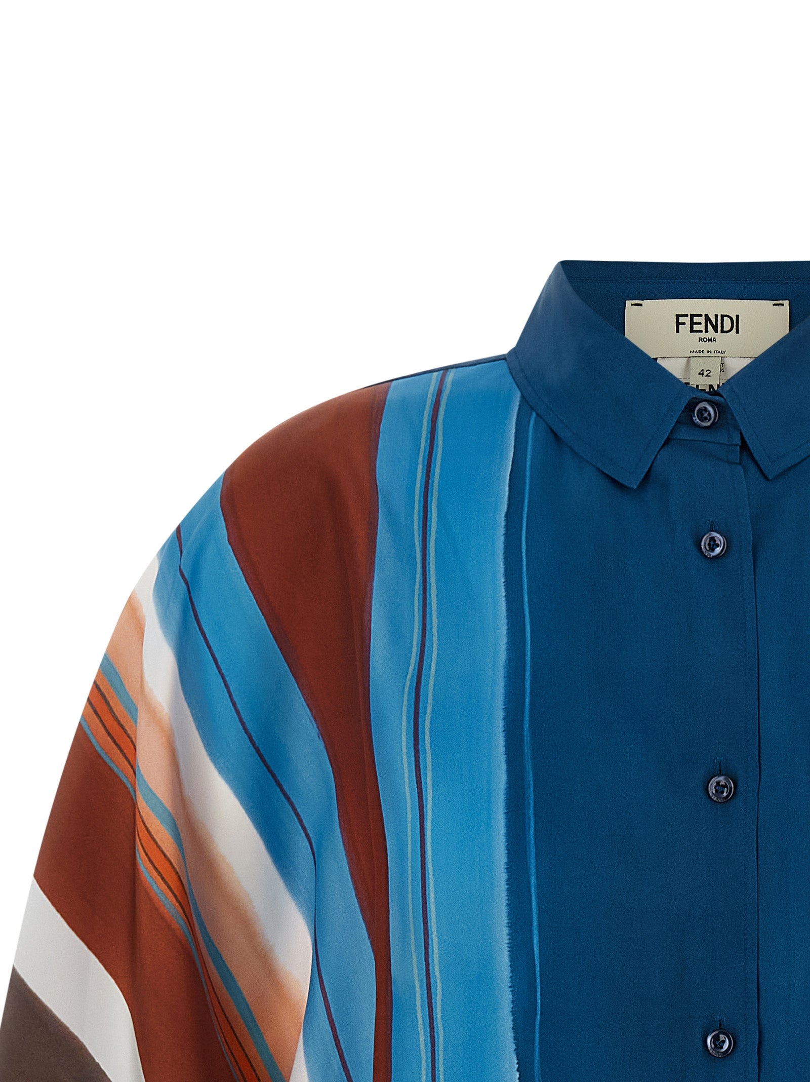 Fendi Seidenbluse in Multicolor