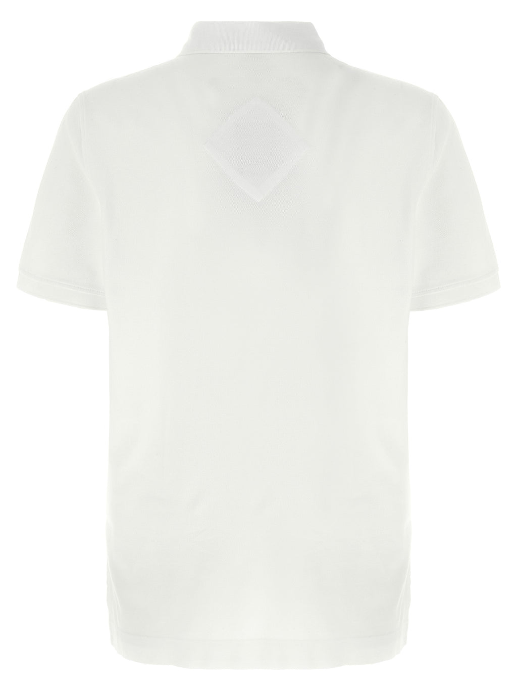 Chemise polo en coton blanche de Canada Goose, vue de face, avec col et boutons, pour un style casual et confortable.