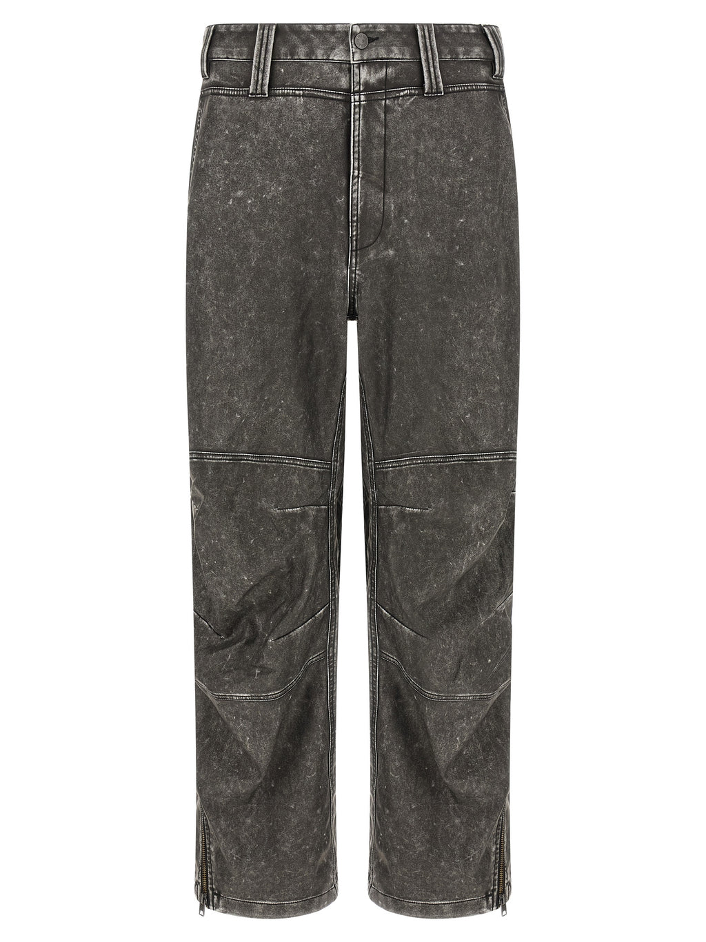 Pantalons décontractés en polyethylene gris de la marque Diesel, mode casual pour homme.