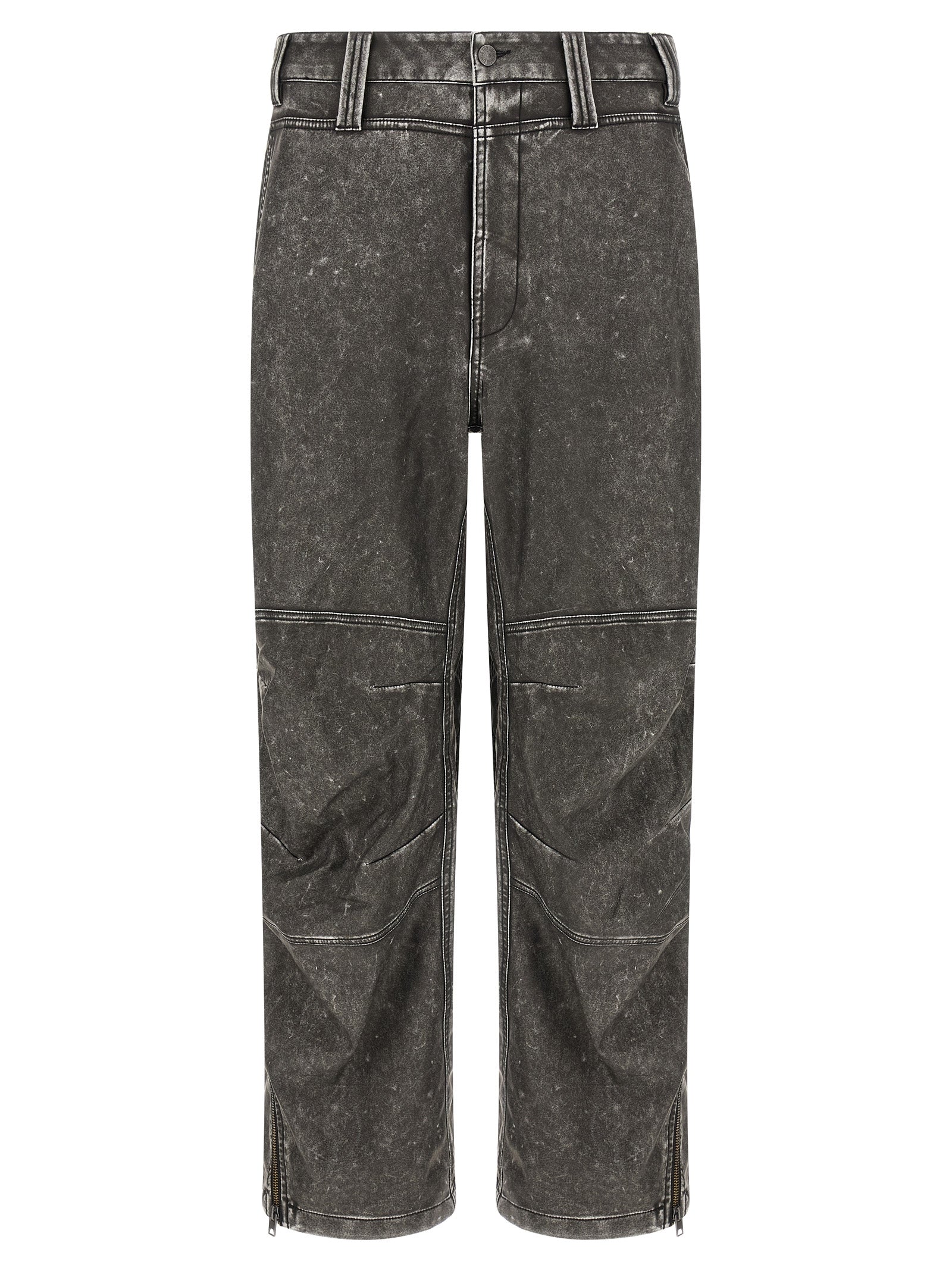 Pantalons décontractés en polyethylene gris de la marque Diesel, mode casual pour homme.