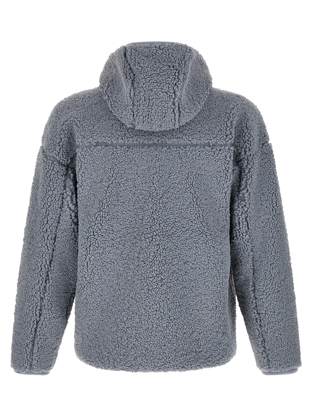 Sweat-shirt gris en polyester de la marque Diesel, ajusté avec logo discret sur la poitrine, porté par un mannequin.