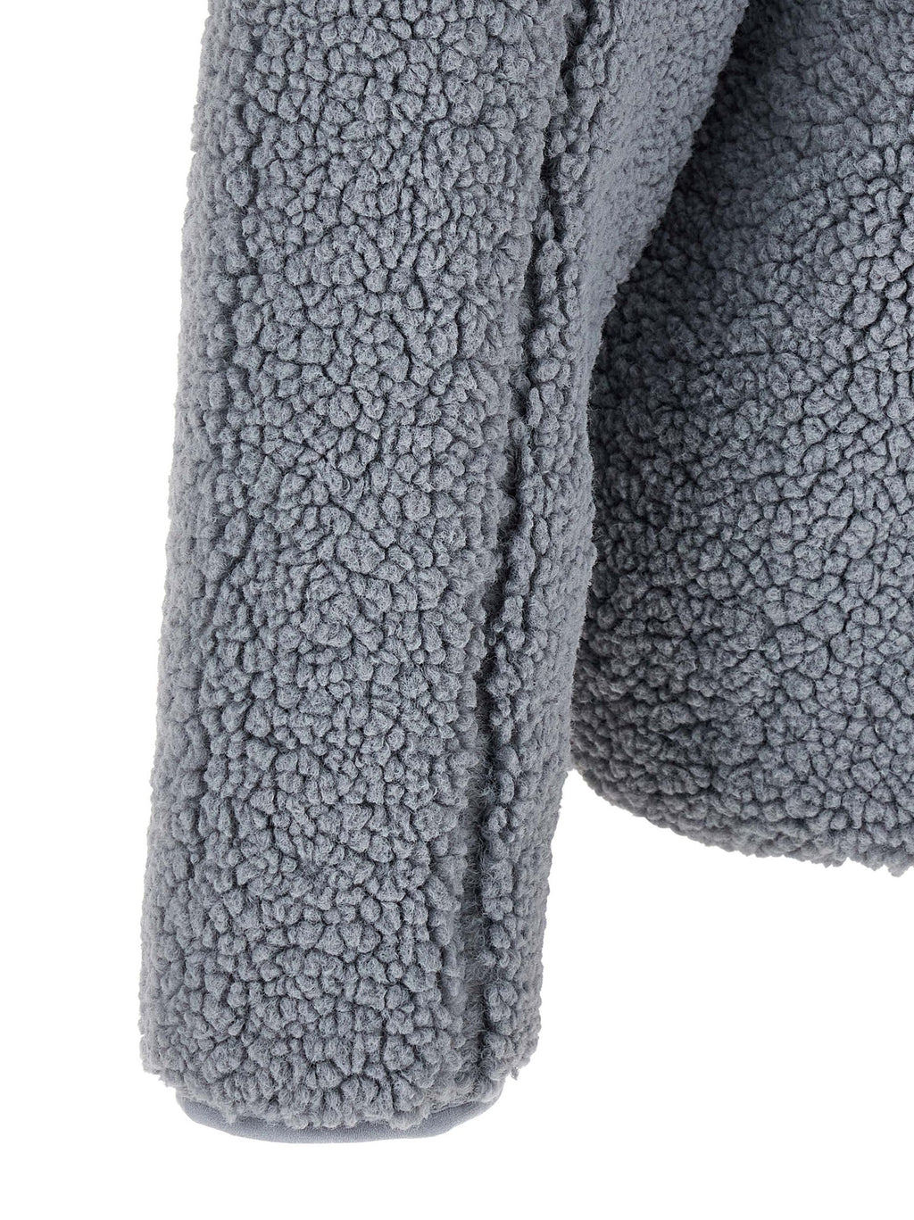 Sweatshirt gris en polyester de la marque Diesel, vue de face, avec logo discret sur la poitrine.
