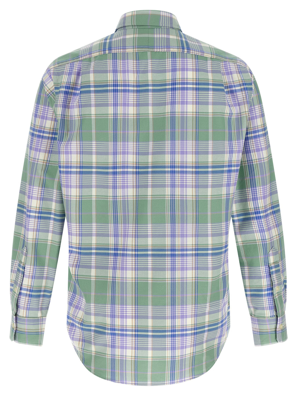 Chemise en coton multicolore Polo Ralph Lauren avec col et boutons, vue de face.