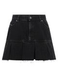 Jupe longue en coton bleue de marque Diesel, tissu léger et fluide, avec un style décontracté.
