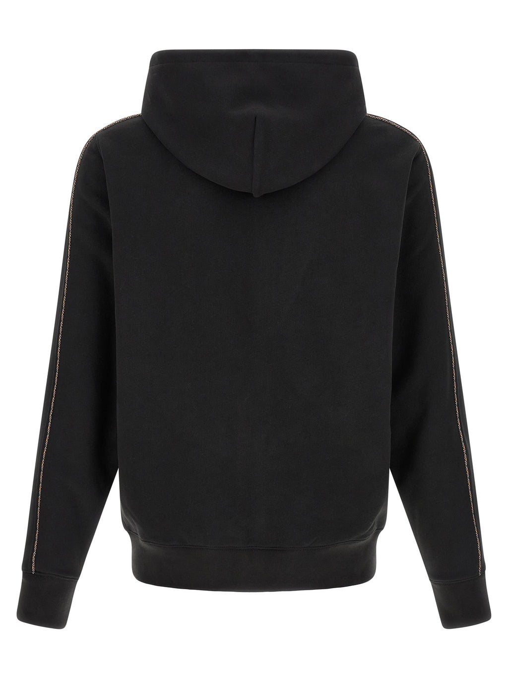 Sweatshirt en coton noir Burberry avec logo emblématique, col rond et design décontracté pour un style élégant et confortable.