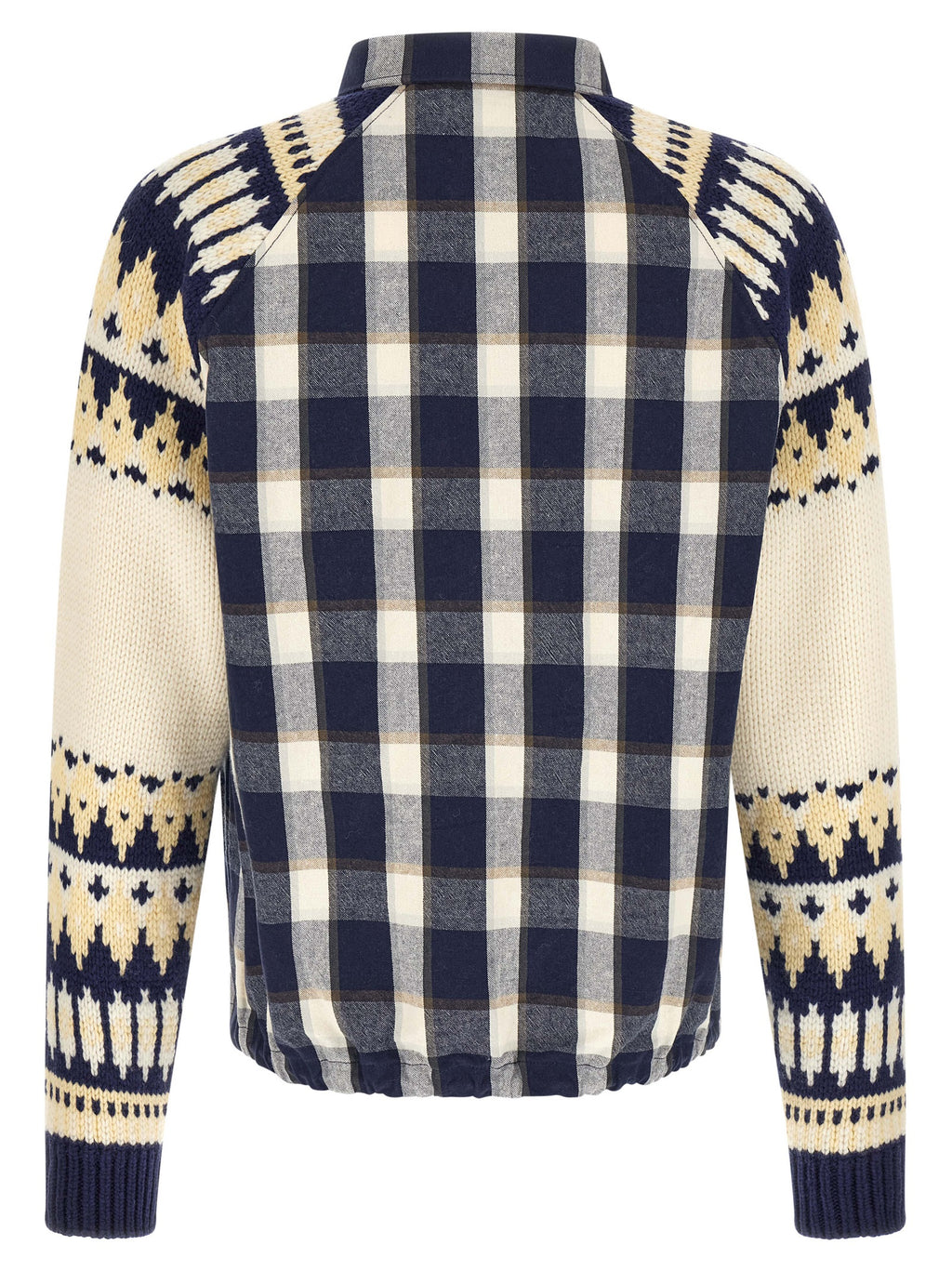 Blouse en coton multicolore de Dsquared² avec manches longues et col en V, style décontracté et moderne.