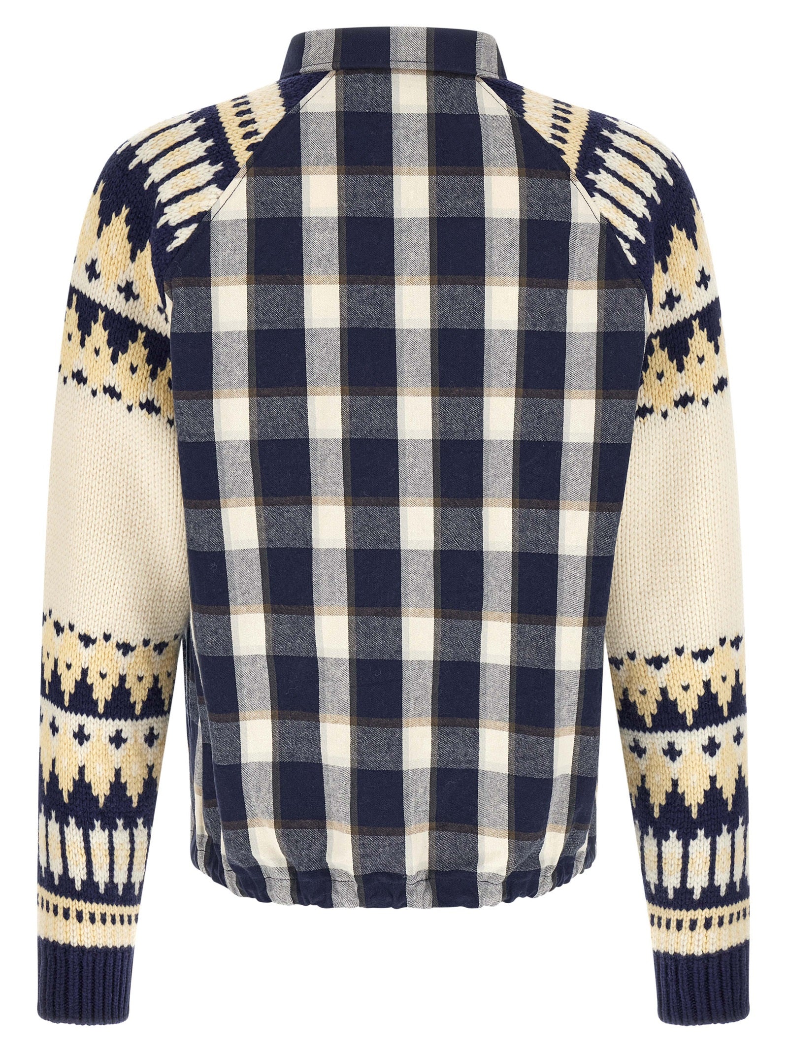 Blouse en coton multicolore de Dsquared² avec manches longues et col en V, style décontracté et moderne.