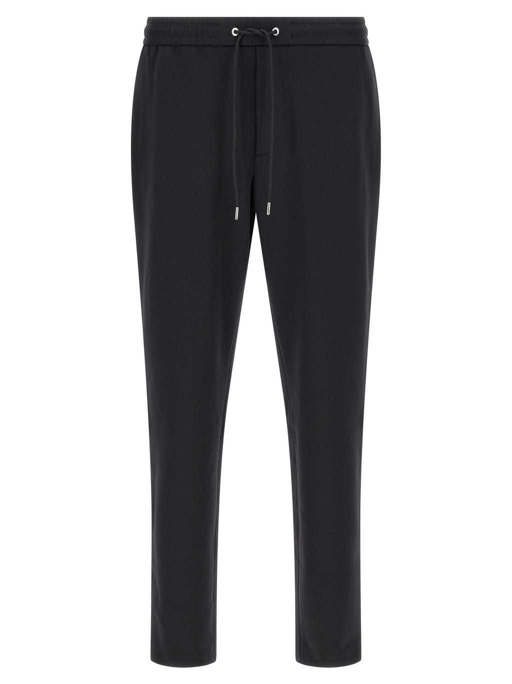 Pantalons de jogging Moncler en polyamide noir, vêtements de sport confortables pour hommes ou femmes.