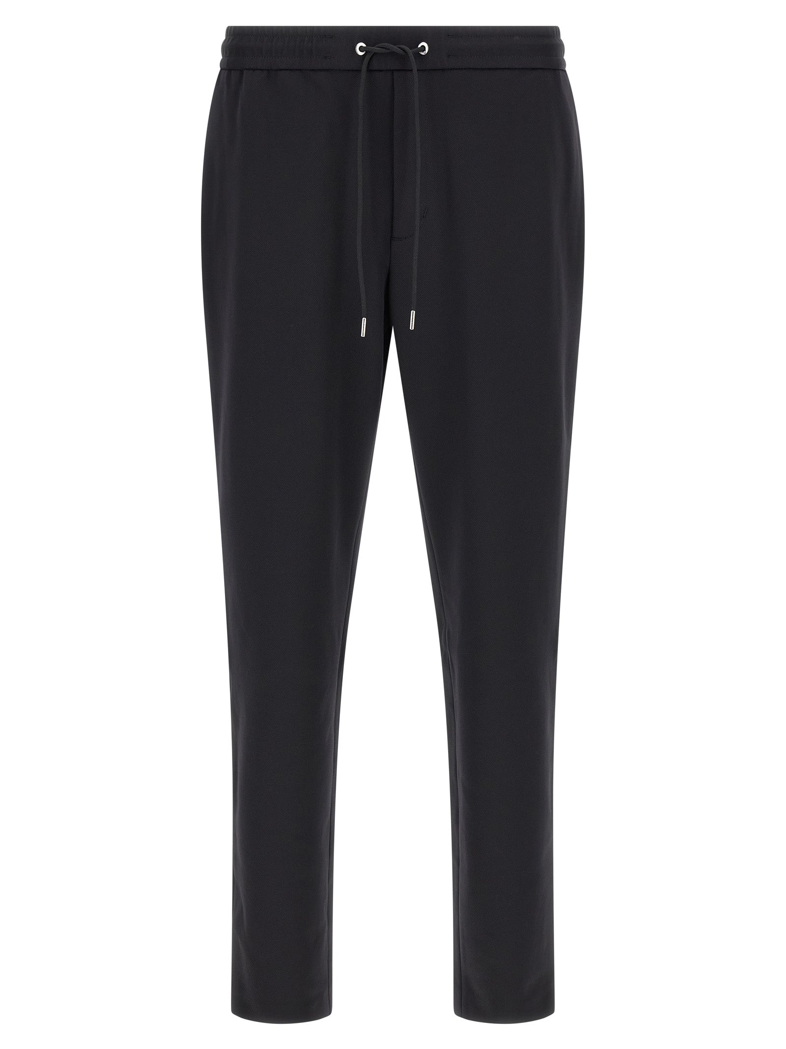 Pantalons de jogging Moncler en polyamide noir, vêtements de sport confortables pour hommes ou femmes.