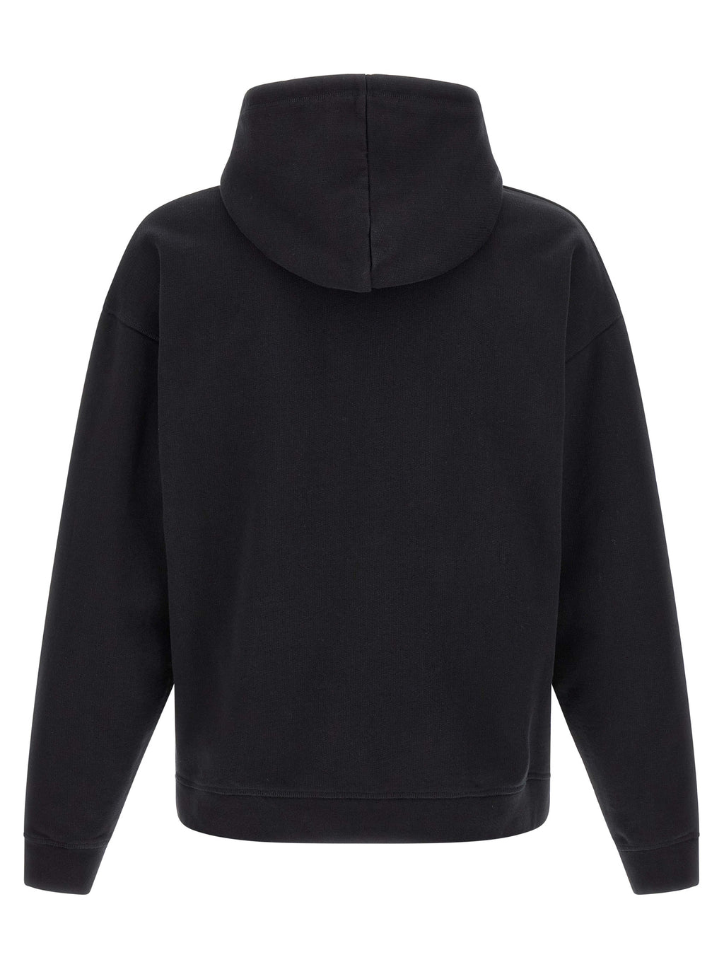 Sweat-shirt en coton noir de la marque Dsquared², coupe décontractée et logo discret sur la poitrine.