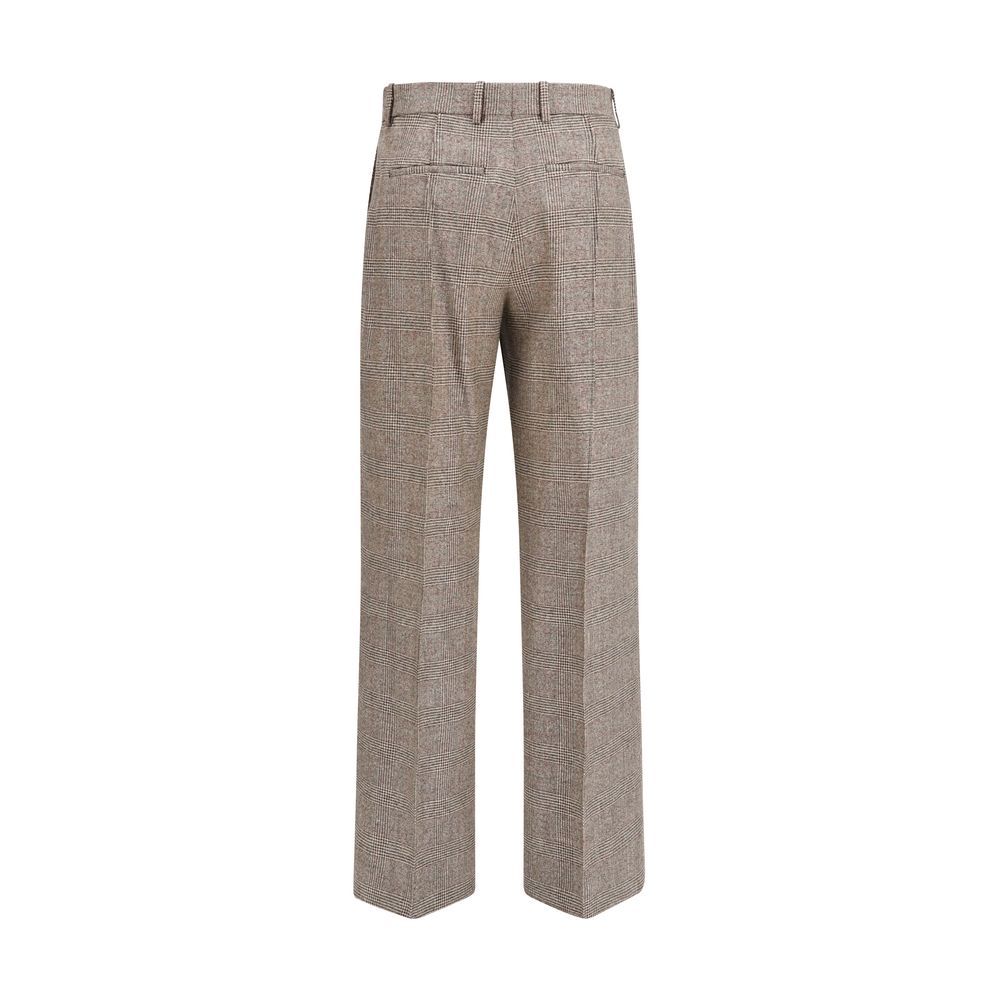 Pantalon beige en laine Burberry Aries Oves, style élégant et classique, visible sur un fond neutre.