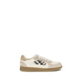 Chaussures basses en cuir de veau beige de Burberry, baskets Bos Taurus, style décontracté et élégant pour homme.