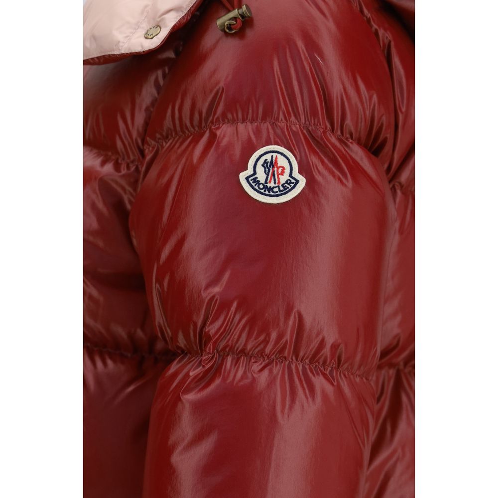 Moncler Mehrfarbige Gänsedaunen-Daunenjacke in voller Länge