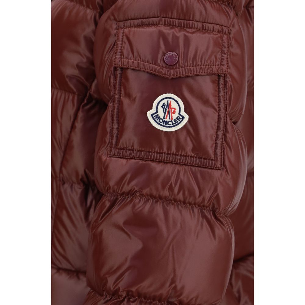 Moncler Mehrfarbige Daunenjacke in voller Länge