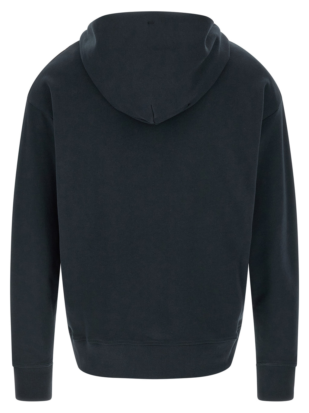 Sweat-shirt en coton bleu Moncler Grenoble, coupe décontractée, avec logo discret sur la poitrine.