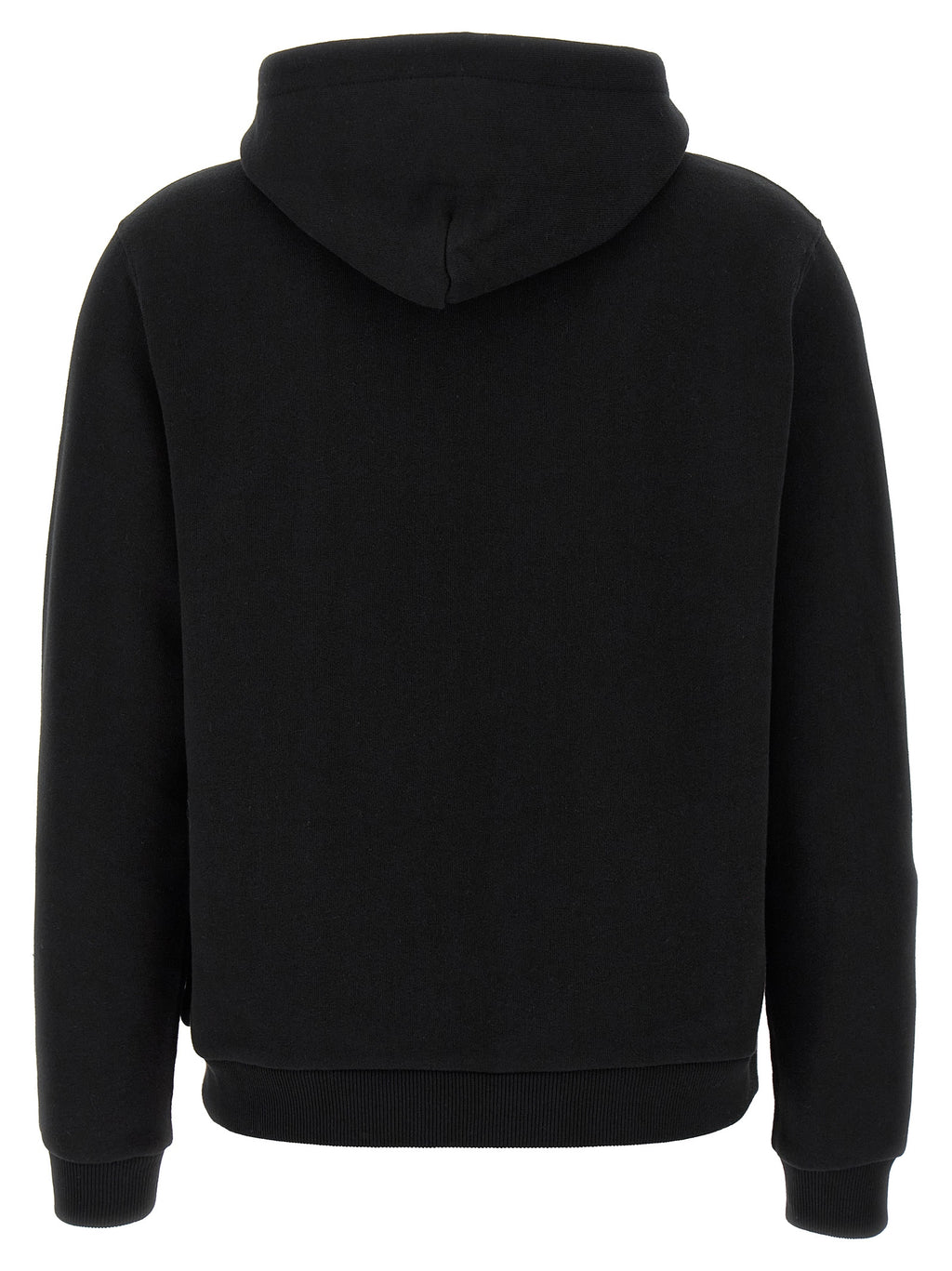 Sweat-shirt en coton noir de Polo Ralph Lauren avec logo brodé blanc sur la poitrine, manches longues et coupe classique.