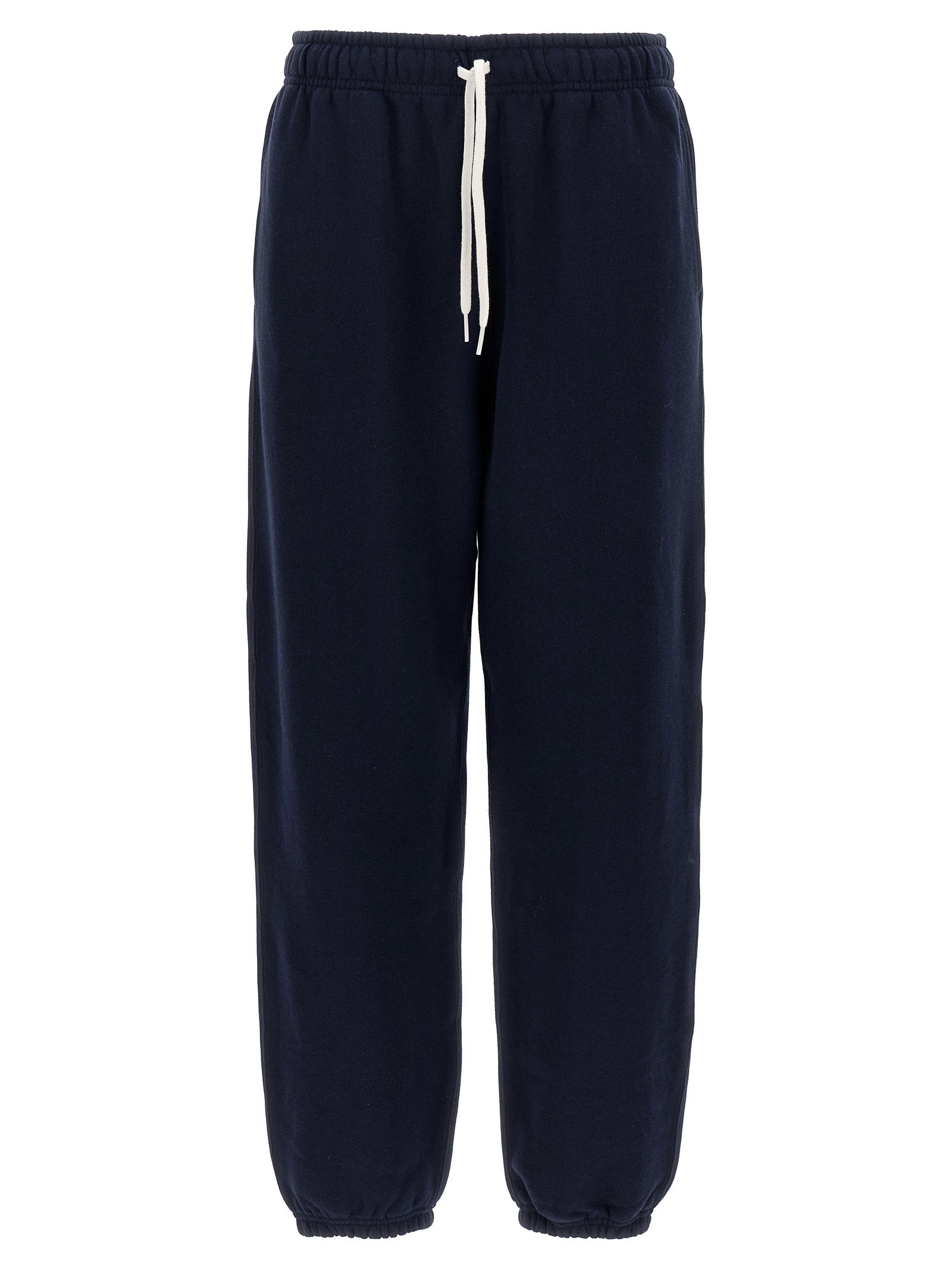 Pantalons joggeurs en coton bleu Polo Ralph Lauren, style décontracté pour l'entraînement ou le confort quotidien.