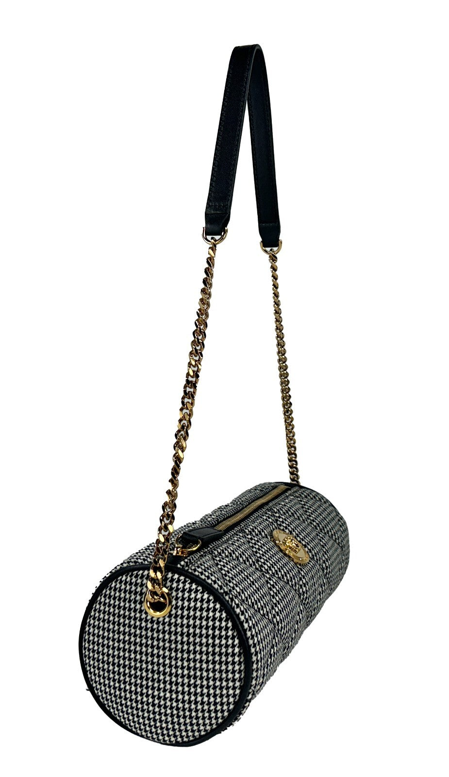 Sac à bandoulière en cuir rembourré Versace Medusa, sac de soirée élégant avec motif quilté et logo Medusa.