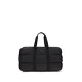 Valise Moncler en polyester noir pour voyager, avec poignées et roulettes, adaptée aux déplacements et à la bagagerie.