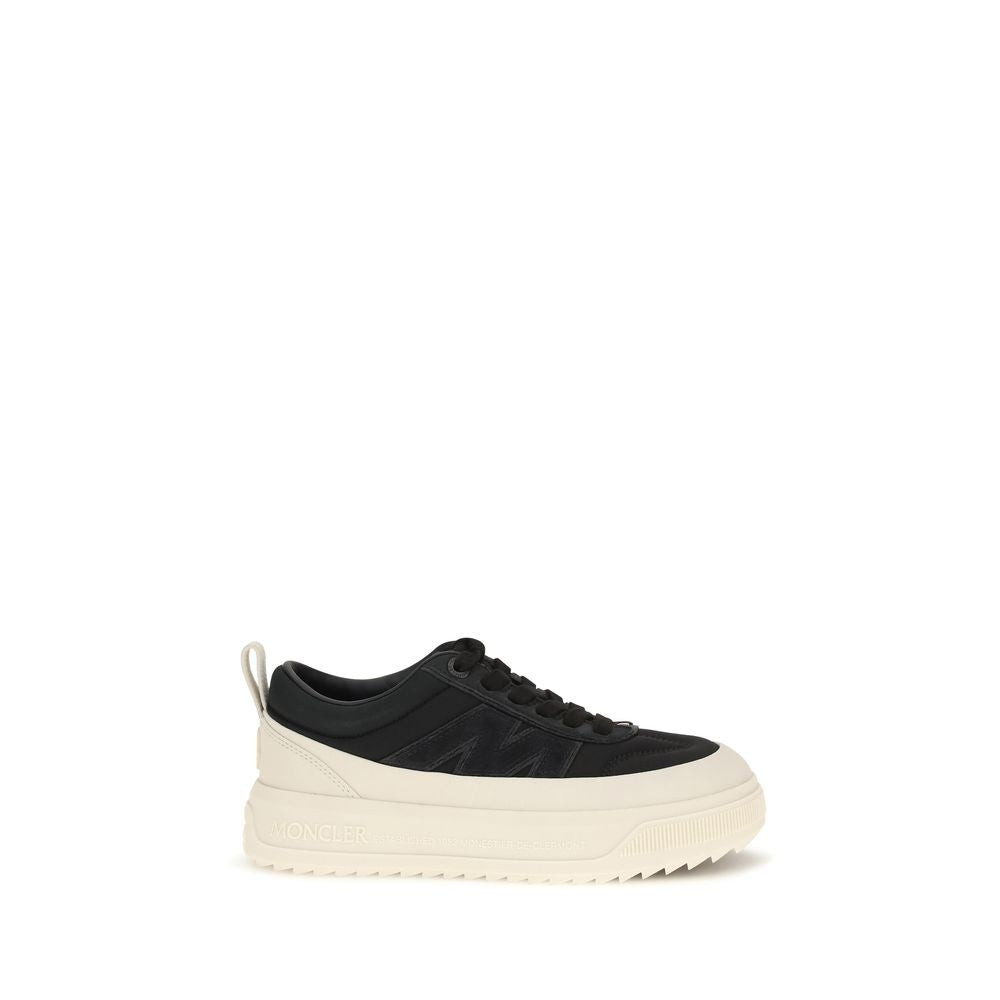 Chaussures de sport Moncler en polyamide noir, baskets athlétiques élégantes et légères pour homme.