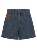 Fendi Bermuda-Shorts aus blauer Baumwolle